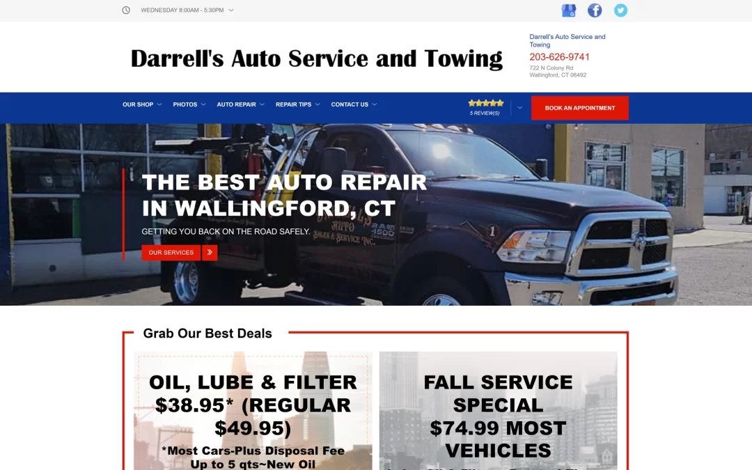 Design 13.2 – Darrell’s Auto Service and Towing