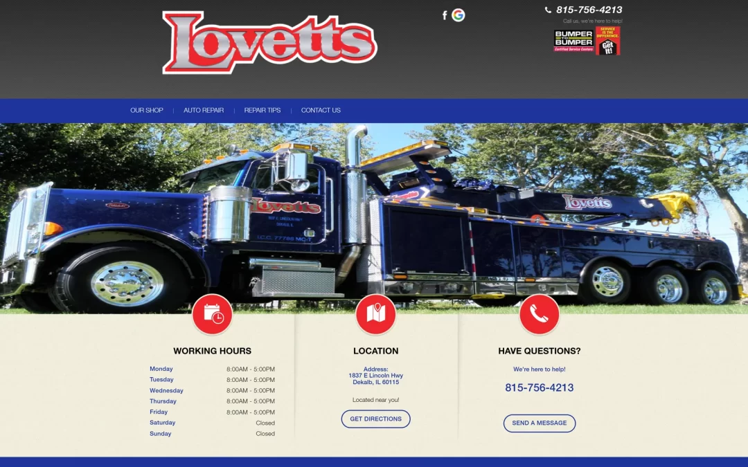 Design 8.2 – Lovetts Towing